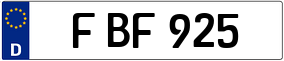 Truck License Plate